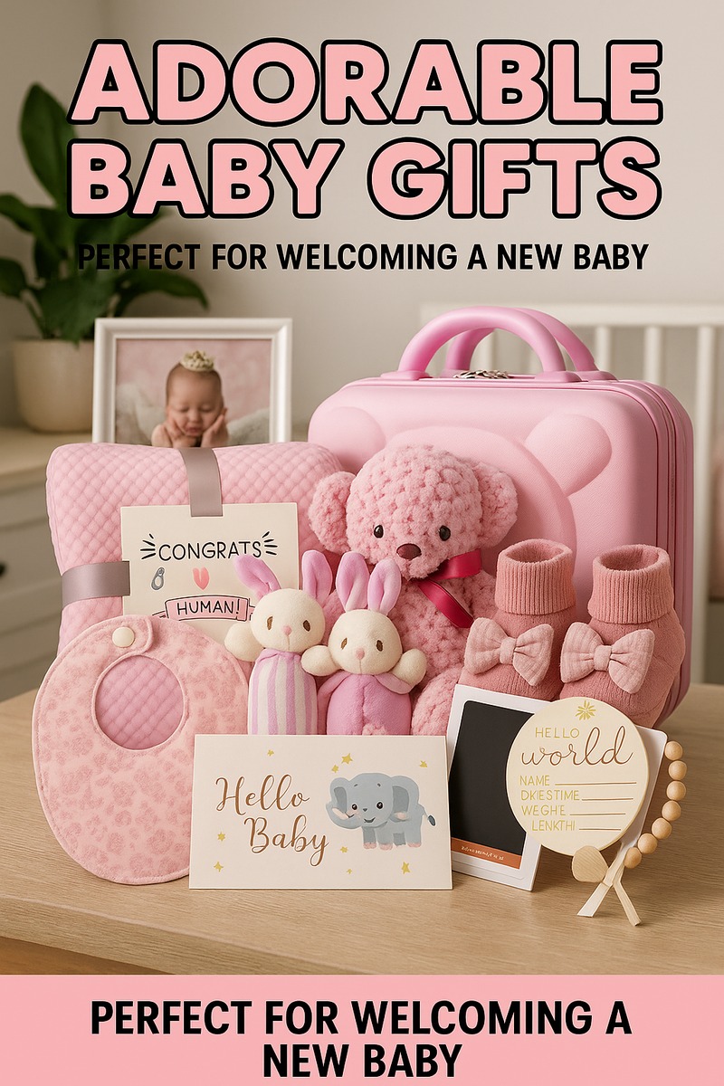 Pink Baby Girl Gift Set - Luxury Essentials & Keepsakes