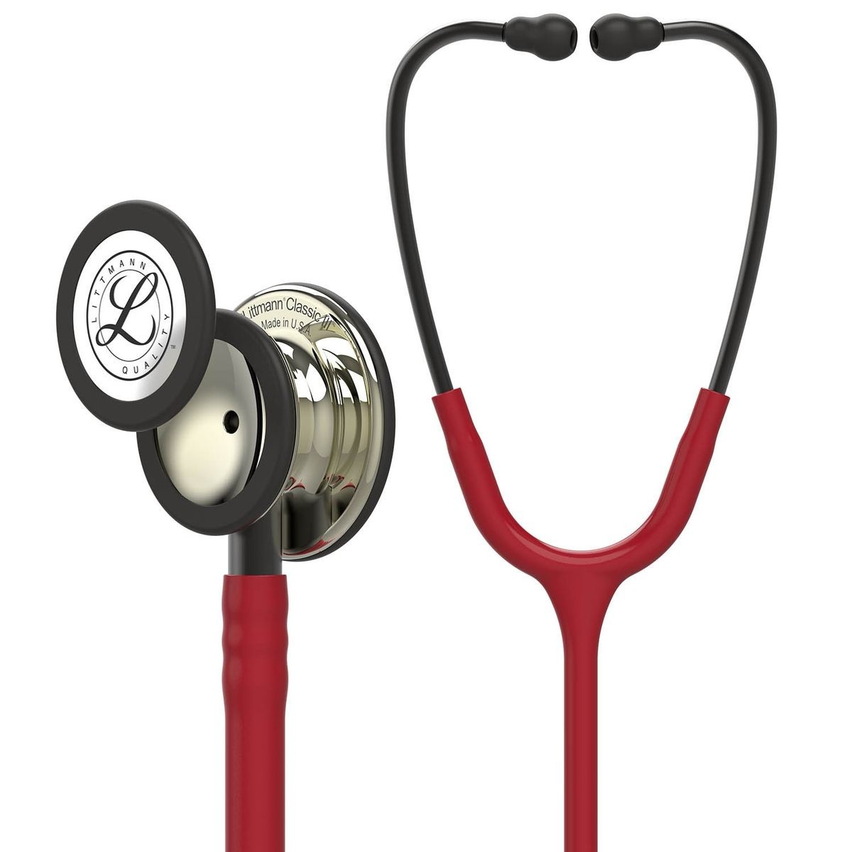 Littmann Classic III Stethoscope - Champagne & Burgundy (2)Standard