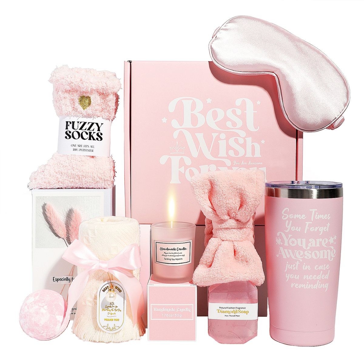 Relaxation Spa Gift Set - 9-Piece Self-Care Package for Women (2)Standard