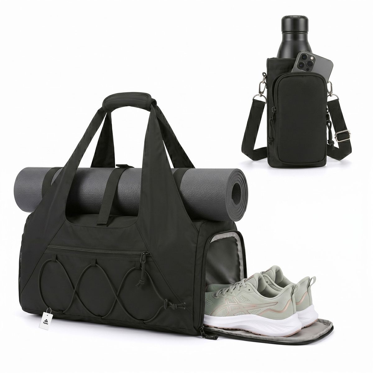 Topika Stylish Gym Bag with Shoe CompartmentStandard
