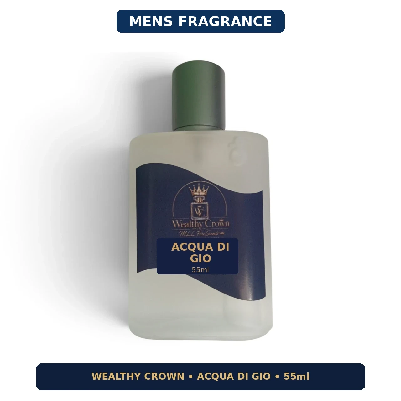 Mens Fragrance - Wealthy Crown Acqua Di Gio Inspired Fragrance - 55ml (3)Standard