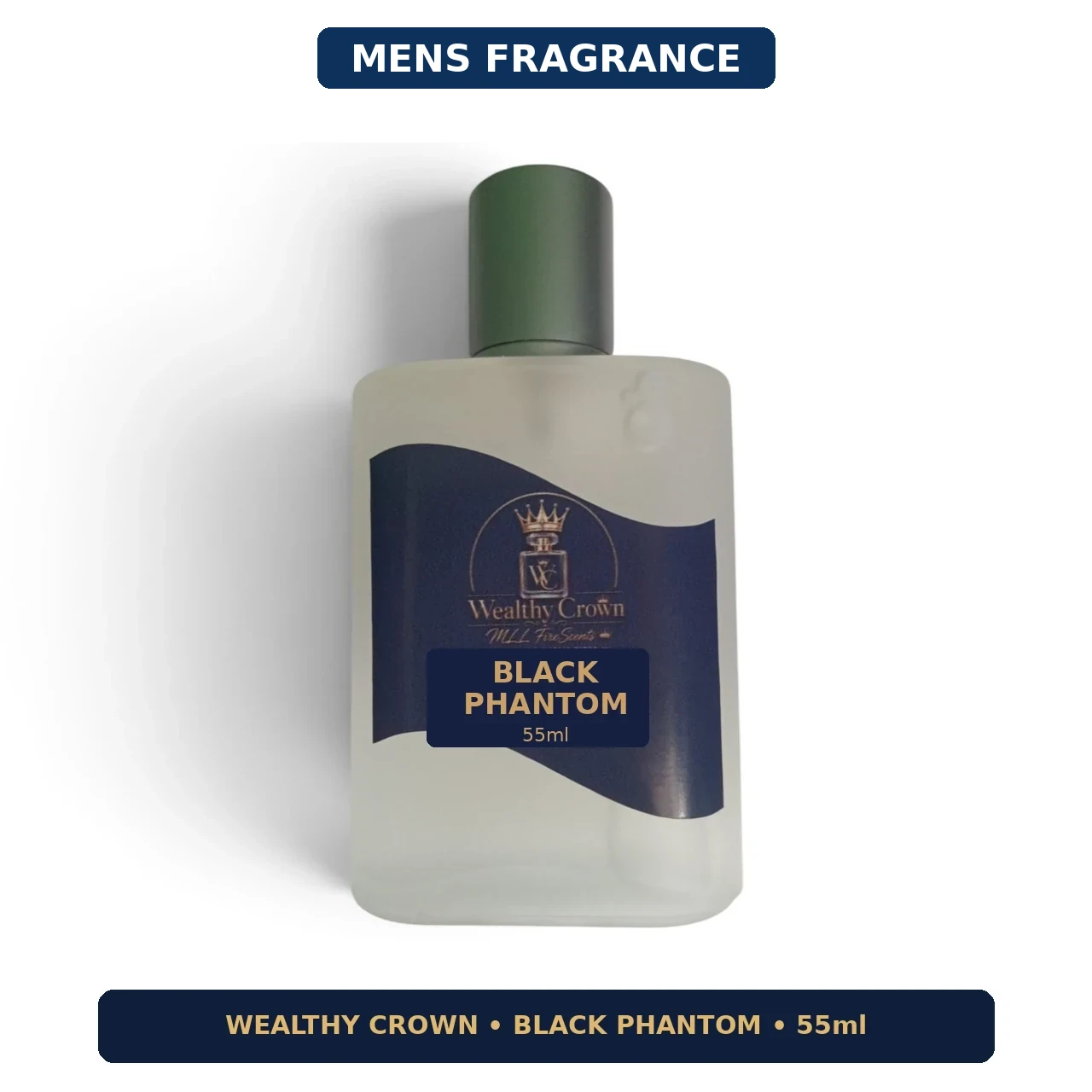 Mens Fragrance - Wealthy Crown Black Phantom Inspired Fragrance - 55ml (3)Standard