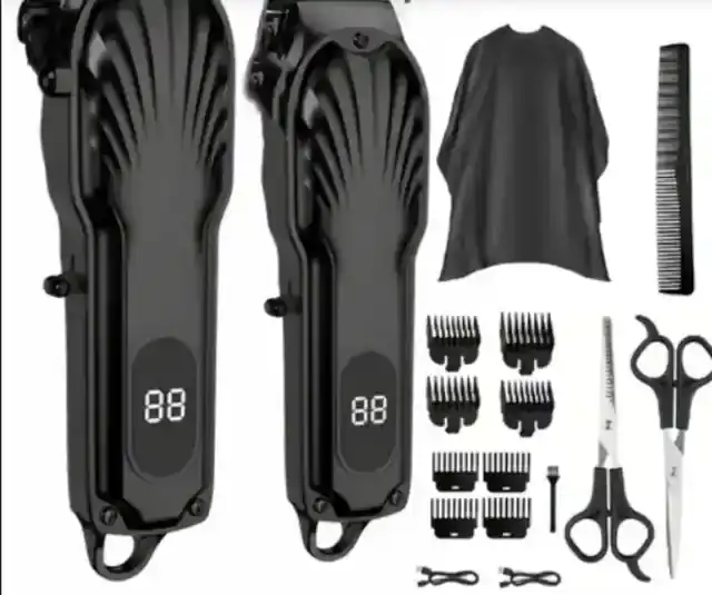 Barber Clipper, Cape & Scissor Combo (3)