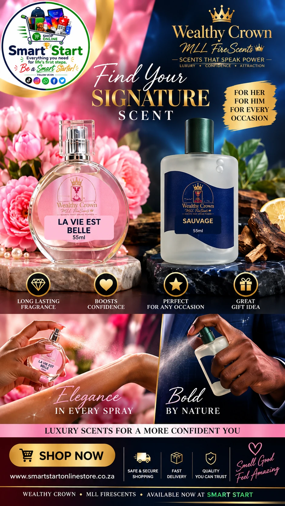 Start Your Own Perfume Brand - 18 Perfumes + 8 Minis - Private Label Included