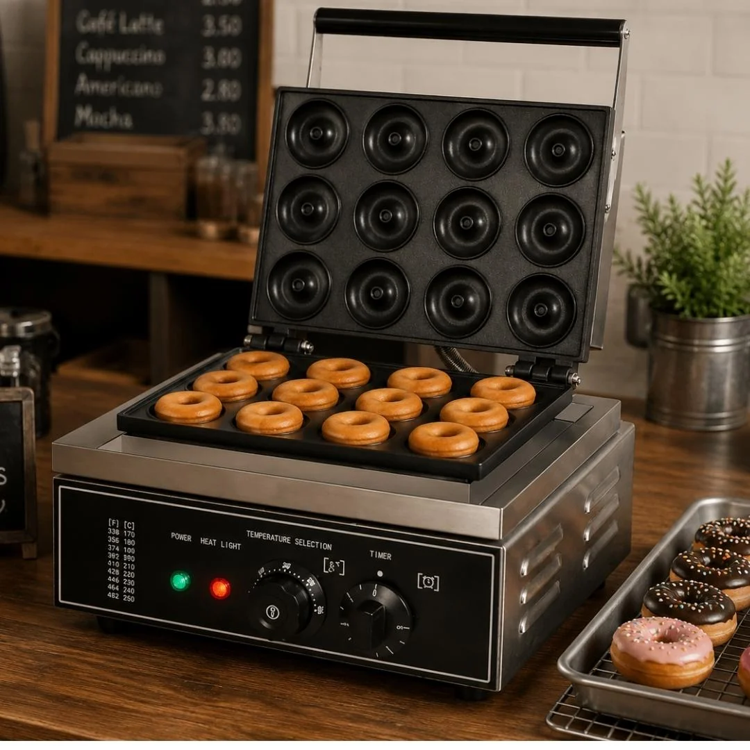 Electric Doughnut Fryer - 12 Grid Commercial