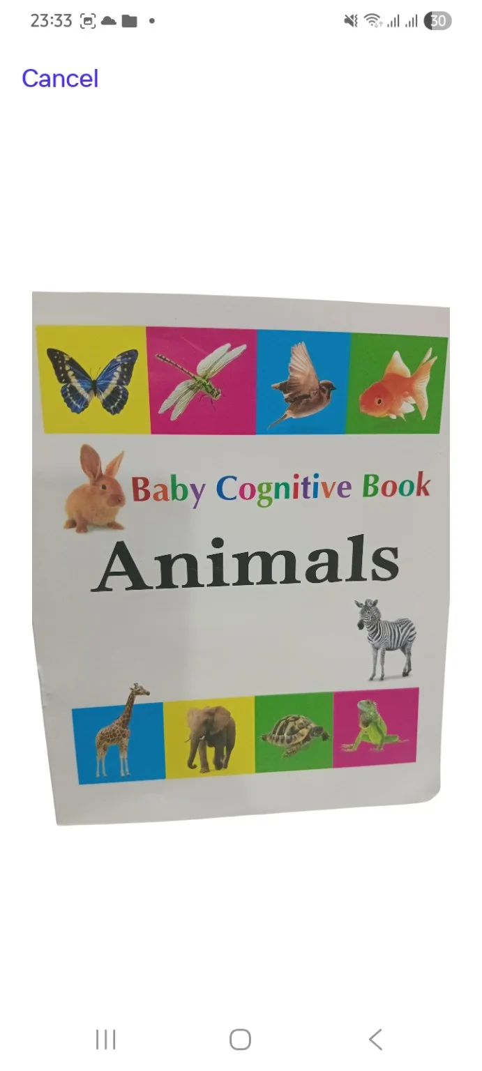 Children’s Learning book-Flash Cards - Animals