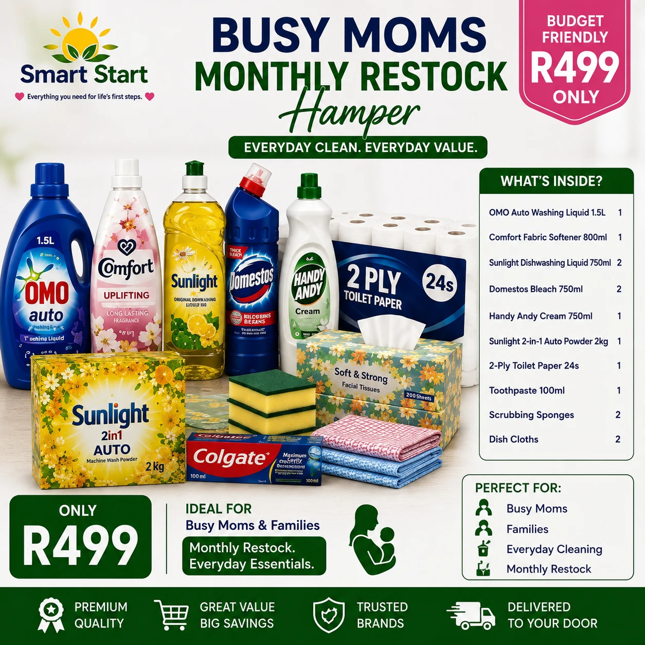Busy Moms Monthly Restock Hamper – Family Essentials